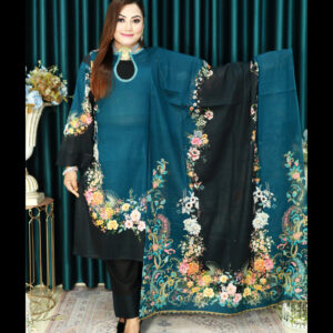 PRODUCT CODE : CBU KARIZMA LAWN 1604 SEA GREEN BLACK