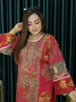 আনরেডি  CBU SWISS LAWN 1419 DEEP MAROON - Image 2