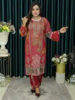 আনরেডি  CBU SWISS LAWN 1419 DEEP MAROON - Image 3