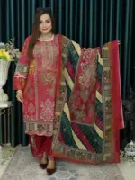 আনরেডি  CBU SWISS LAWN 1419 DEEP MAROON