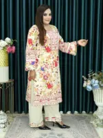 আনরেডি CBU SWISS LAWN 1428 WHITE CREAM COLOUR - Image 4