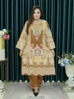 আনরেডি  CBU SWISS LAWN 1424 GOLDEN COLOR - Image 3