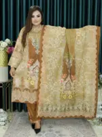 আনরেডি  CBU SWISS LAWN 1424 GOLDEN COLOR